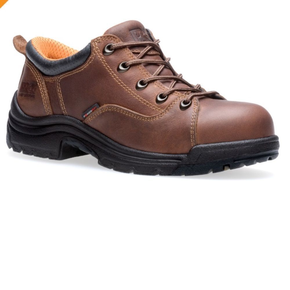 Timberland Pro Titan Womens Size 10 63189 Alloy Toe Oxford Work Shoes Brown